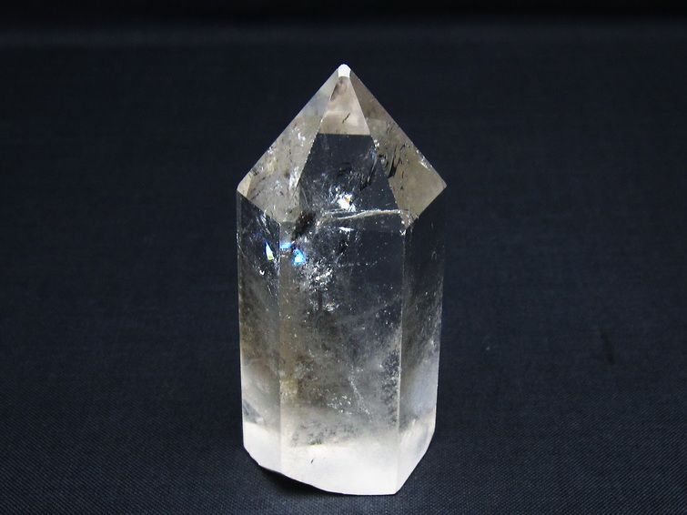 水晶 六角柱 ポイント 置物 一点物 142-9994