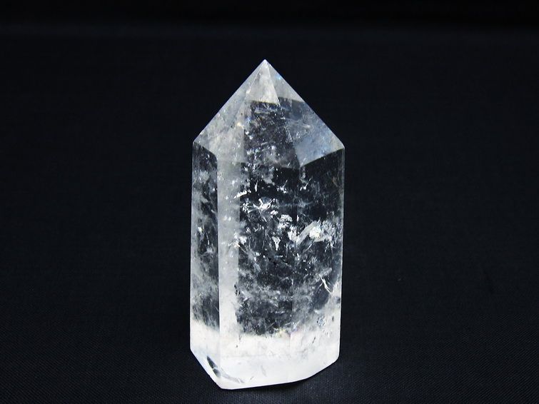 水晶 六角柱 ポイント 置物 一点物 142-9995