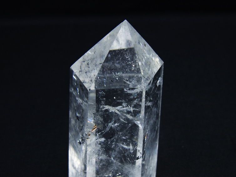 水晶 六角柱 ポイント 置物 一点物 142-9995