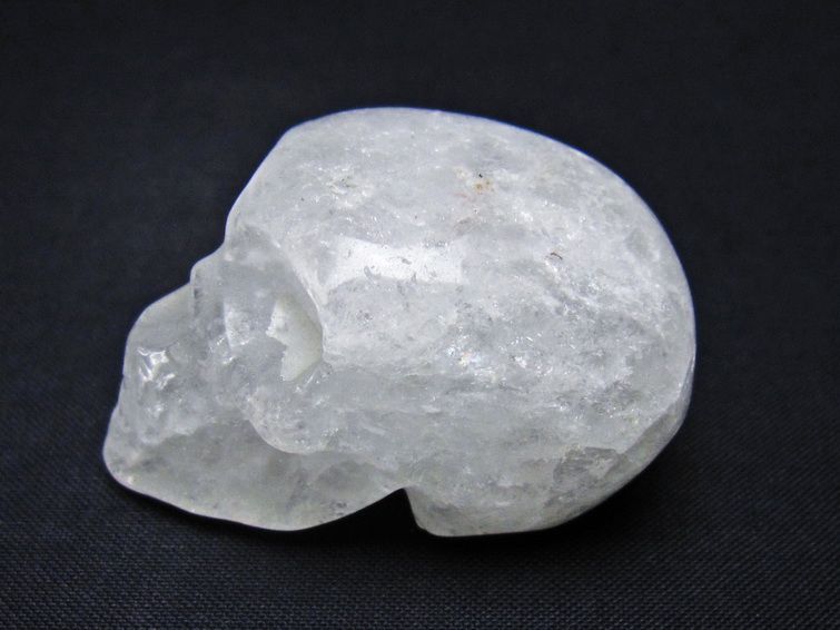 水晶 ドクロ スカル 置物 一点物 145-1738