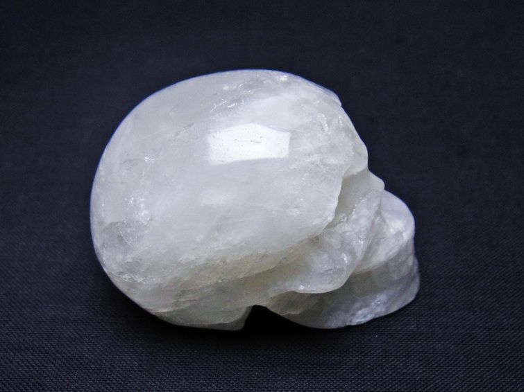 水晶 ドクロ スカル 置物 一点物 145-1739