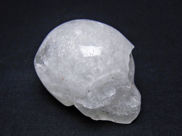 水晶 ドクロ スカル 置物 一点物 145-1744
