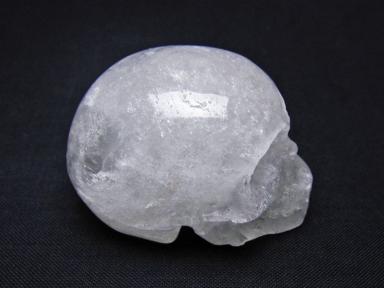 水晶 ドクロ スカル 置物 一点物 145-1744