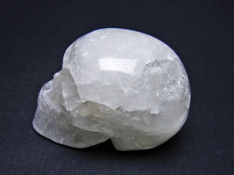 水晶 ドクロ スカル 置物 一点物 145-1745