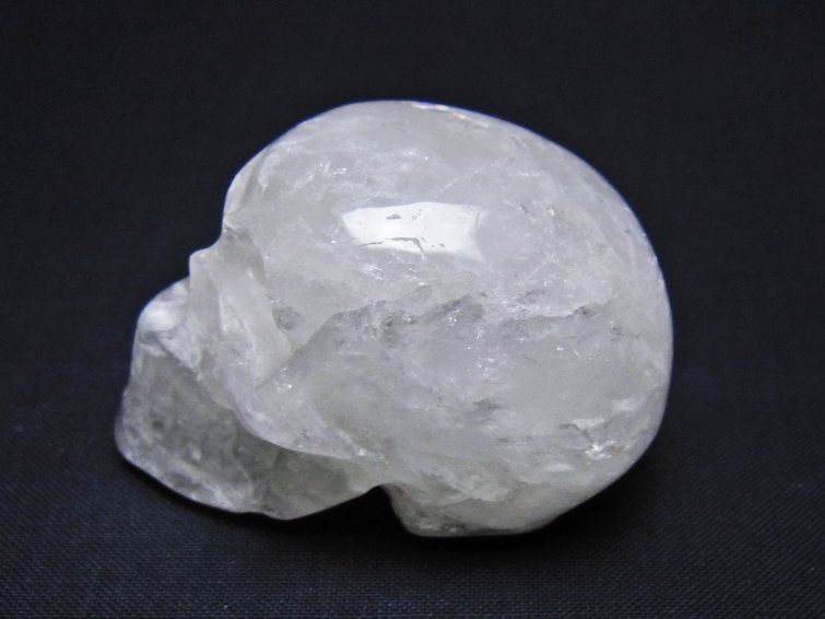 水晶 ドクロ スカル 置物 一点物 145-1746