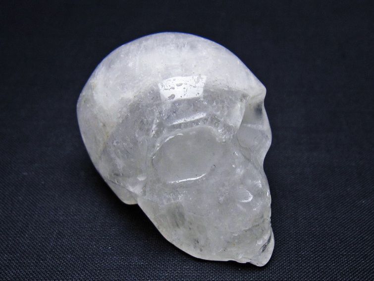 水晶 ドクロ スカル 置物 一点物 145-1747