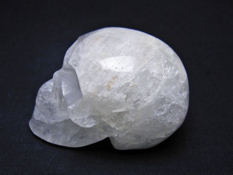 水晶 ドクロ スカル 置物 一点物 145-1749