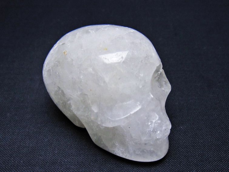 水晶 ドクロ スカル 置物 一点物 145-1750