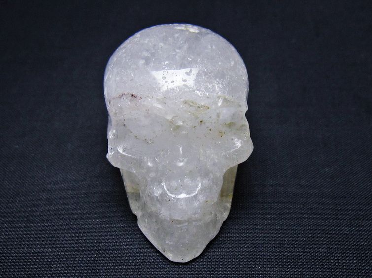 水晶 ドクロ スカル 置物 一点物 145-1763