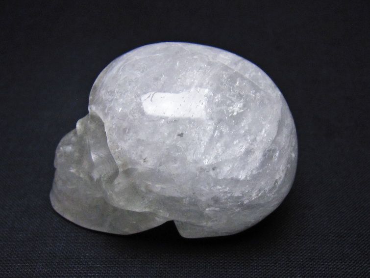 水晶 ドクロ スカル 置物 一点物 145-1765