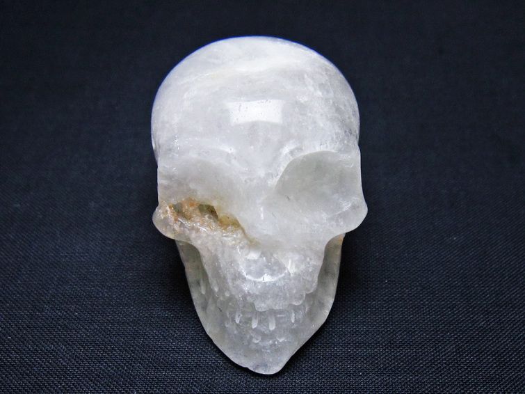 水晶 ドクロ スカル 置物 一点物 145-1770