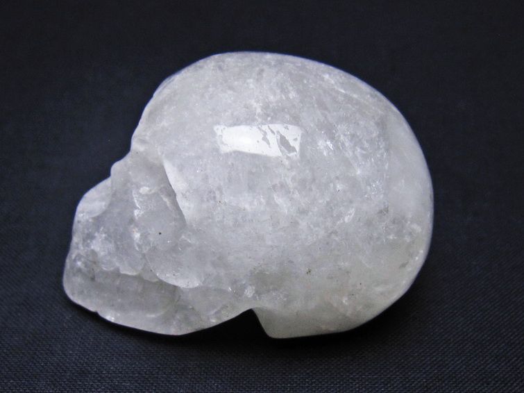 水晶 ドクロ スカル 置物 一点物 145-1773