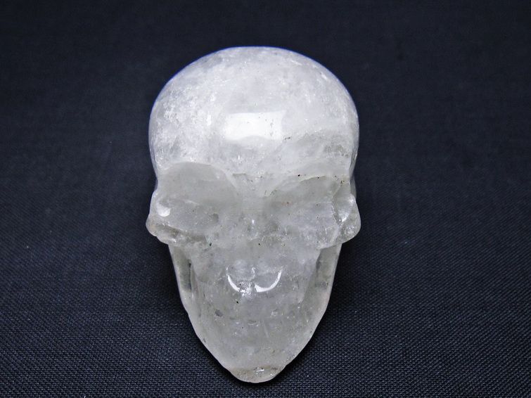 水晶 ドクロ スカル 置物 一点物 145-1775