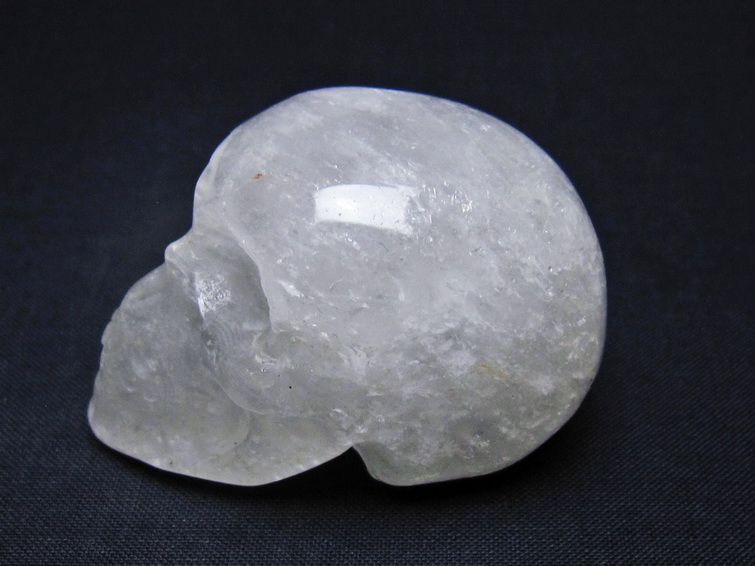 水晶 ドクロ スカル 置物 一点物 145-1776