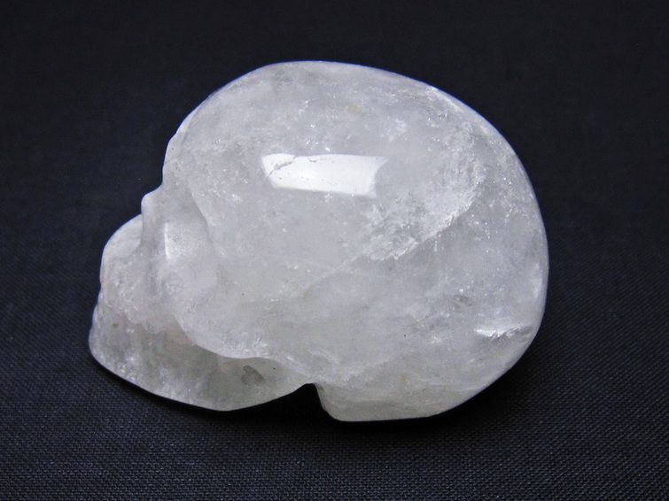 水晶 ドクロ スカル 置物 一点物 145-1777