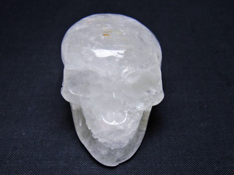 水晶 ドクロ スカル 置物 一点物 145-1779