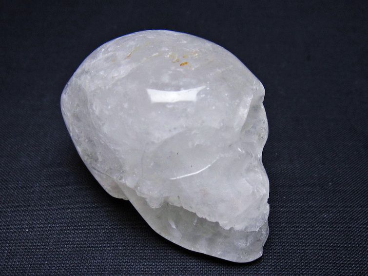 水晶 ドクロ スカル 置物 一点物 145-1779