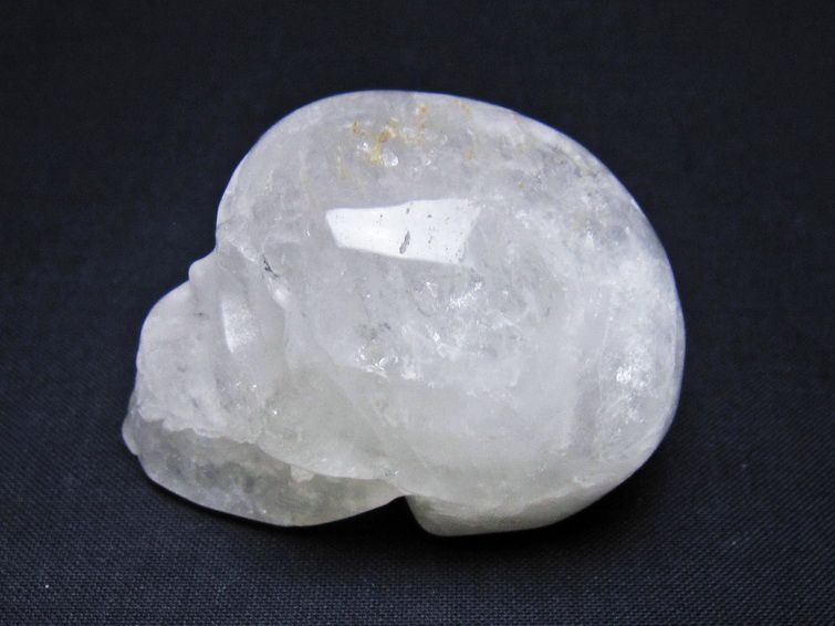 水晶 ドクロ スカル 置物 一点物 145-1779