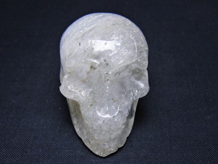 水晶 ドクロ スカル 置物 一点物 145-1782