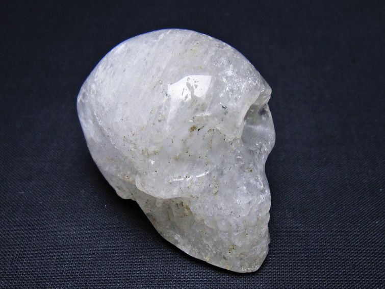 水晶 ドクロ スカル 置物 一点物 145-1782