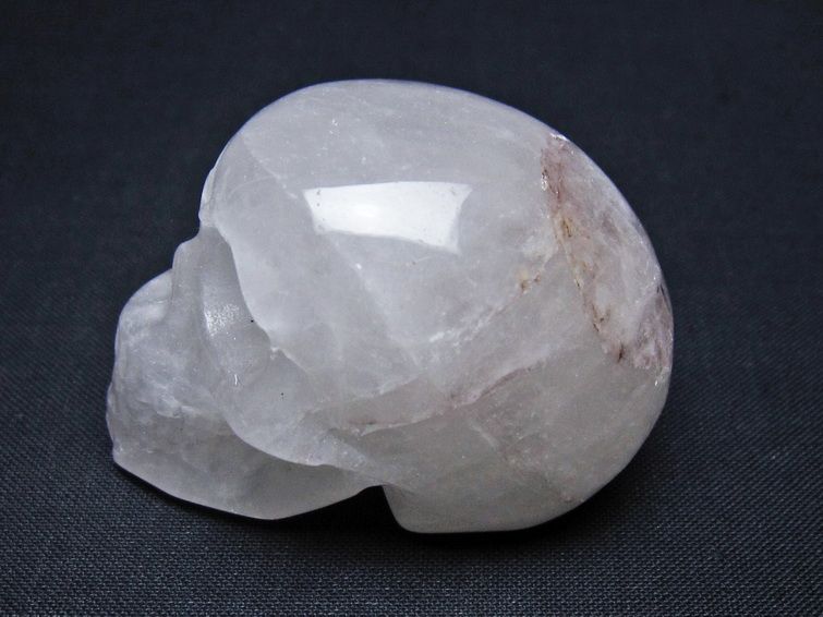 水晶 ドクロ スカル 置物 一点物 145-1784