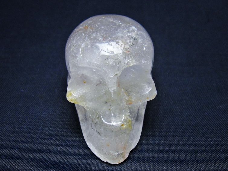 水晶 ドクロ スカル 置物 一点物 145-1785