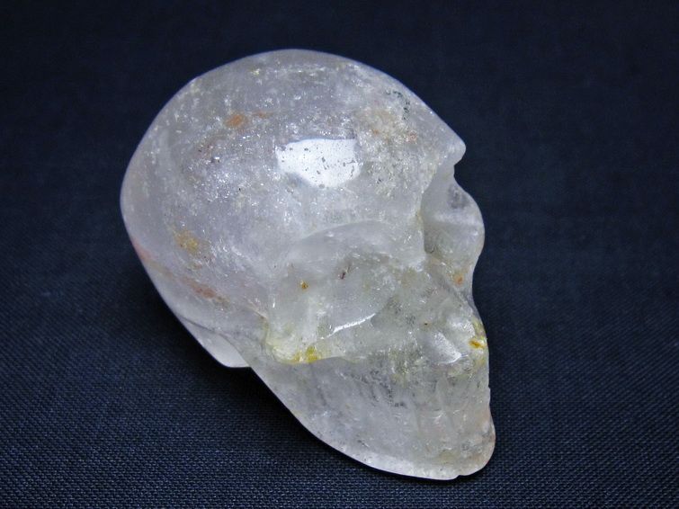 水晶 ドクロ スカル 置物 一点物 145-1785