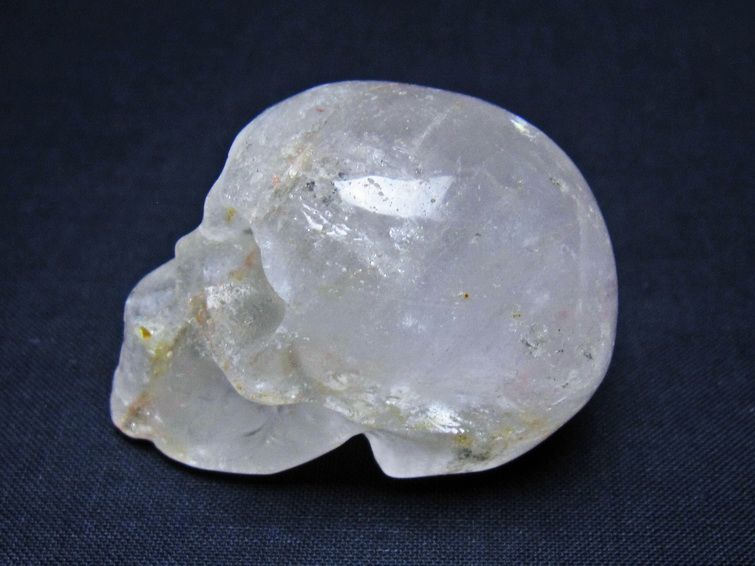 水晶 ドクロ スカル 置物 一点物 145-1785