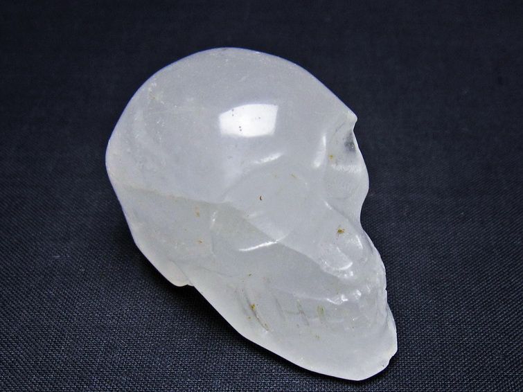 水晶 ドクロ スカル 置物 一点物 145-1786