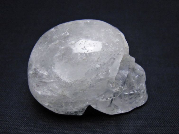 水晶 ドクロ スカル 置物 一点物 145-1791