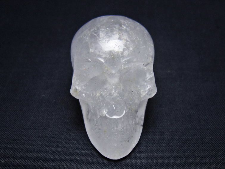 水晶 ドクロ スカル 置物 一点物 145-1793