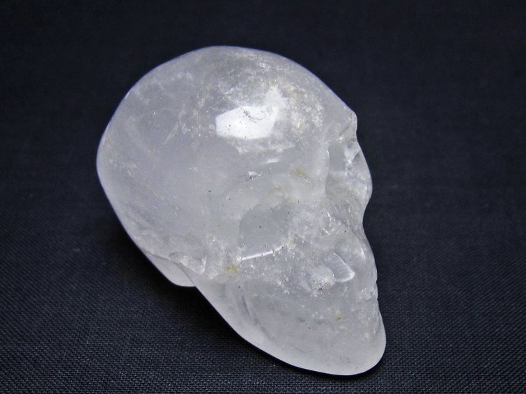 水晶 ドクロ スカル 置物 一点物 145-1793