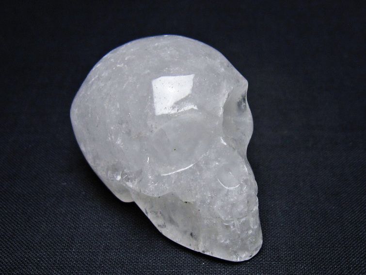 水晶 ドクロ スカル 置物 一点物 145-1795