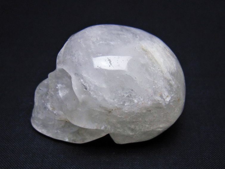 水晶 ドクロ スカル 置物 一点物 145-1804
