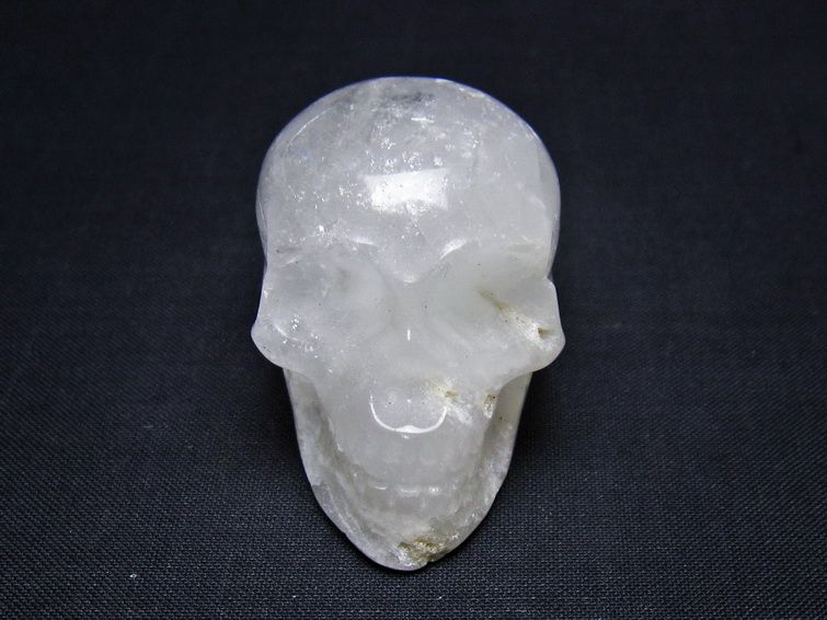 水晶 ドクロ スカル 置物 一点物 145-1810