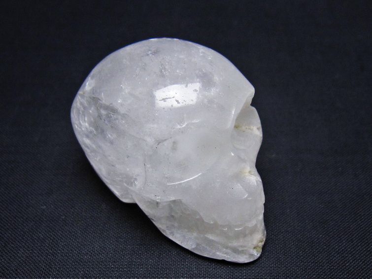 水晶 ドクロ スカル 置物 一点物 145-1810