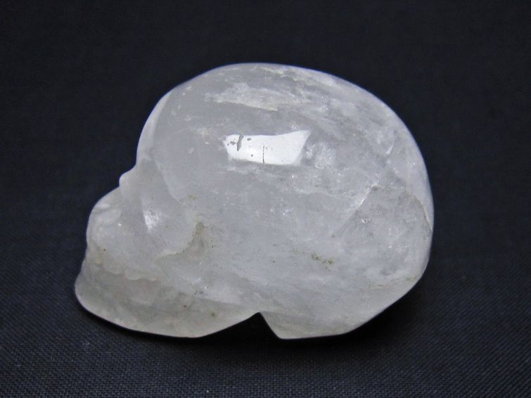 水晶 ドクロ スカル 置物 一点物 145-1811