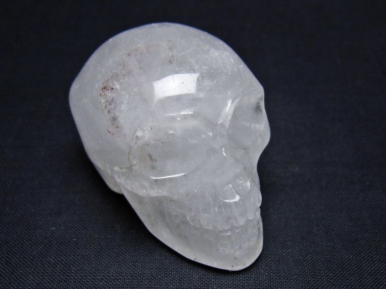 水晶 ドクロ スカル 置物 一点物 145-1814