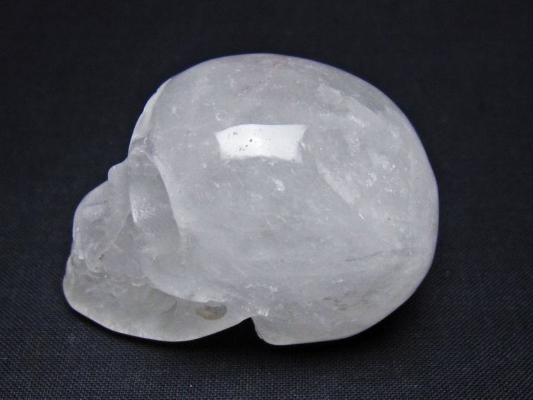 水晶 ドクロ スカル 置物 一点物 145-1814
