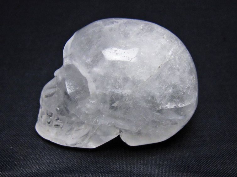 水晶 ドクロ スカル 置物 一点物 145-1820