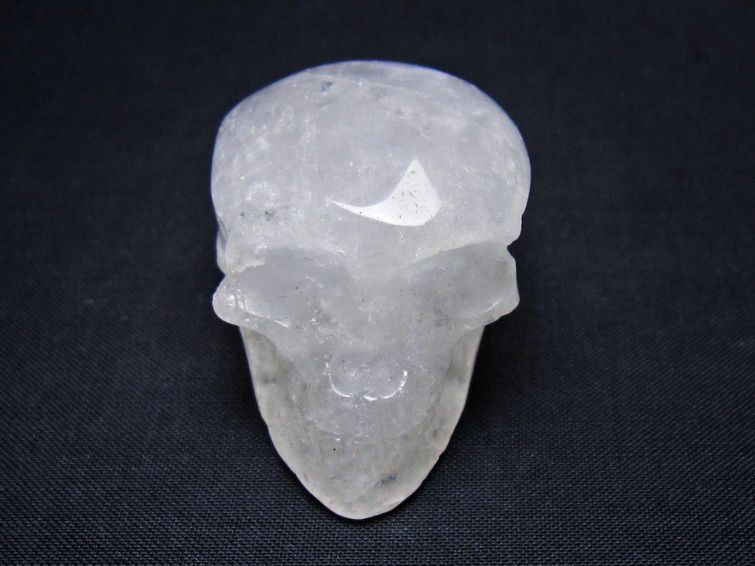 水晶 ドクロ スカル 置物 一点物 145-1824