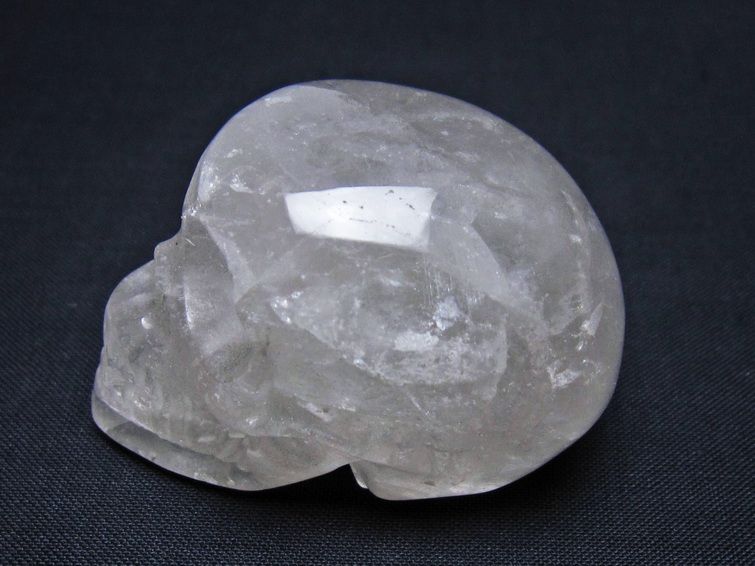 水晶 ドクロ スカル 置物 一点物 145-1830