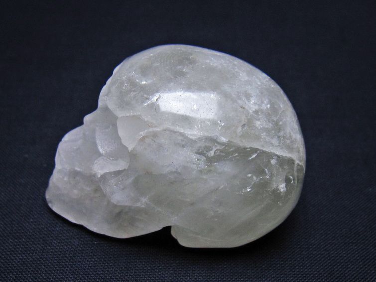 水晶 ドクロ スカル 置物 一点物 145-1833
