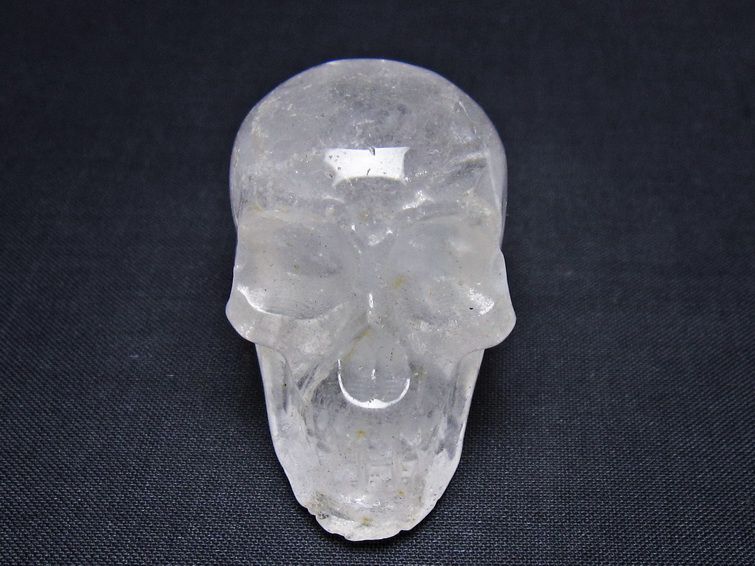 水晶 ドクロ スカル 置物 一点物 145-1835