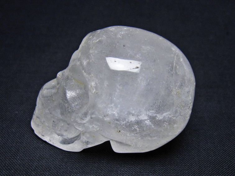 水晶 ドクロ スカル 置物 一点物 145-1835