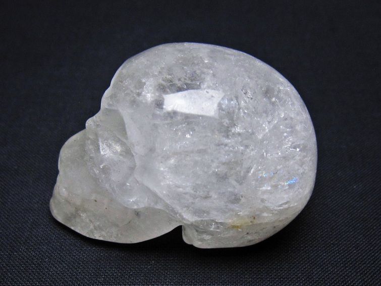 水晶 ドクロ スカル 置物 一点物 145-1843