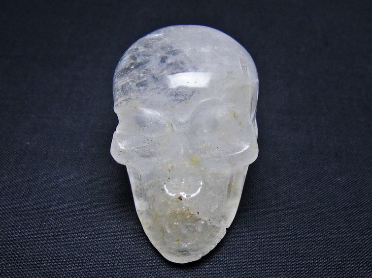 水晶 ドクロ スカル 置物 一点物 145-1846