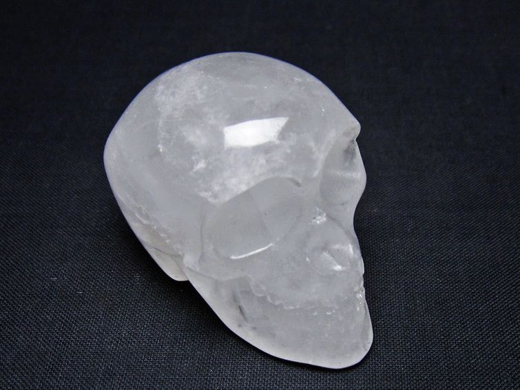 水晶 置物 ドクロ スカル 一点物 145-1850