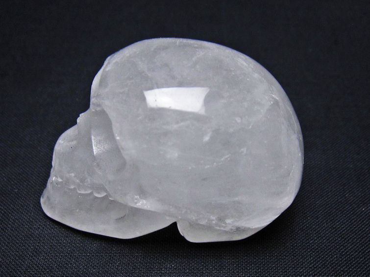 水晶 置物 ドクロ スカル 一点物 145-1850