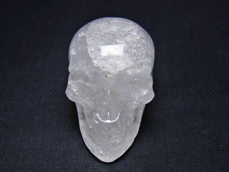 水晶 置物 ドクロ スカル 一点物 145-1852